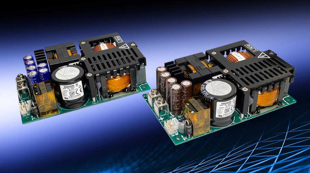 Zasilacze medyczne o mocy 600 W i sprawności do 96% w obudowach open-frame