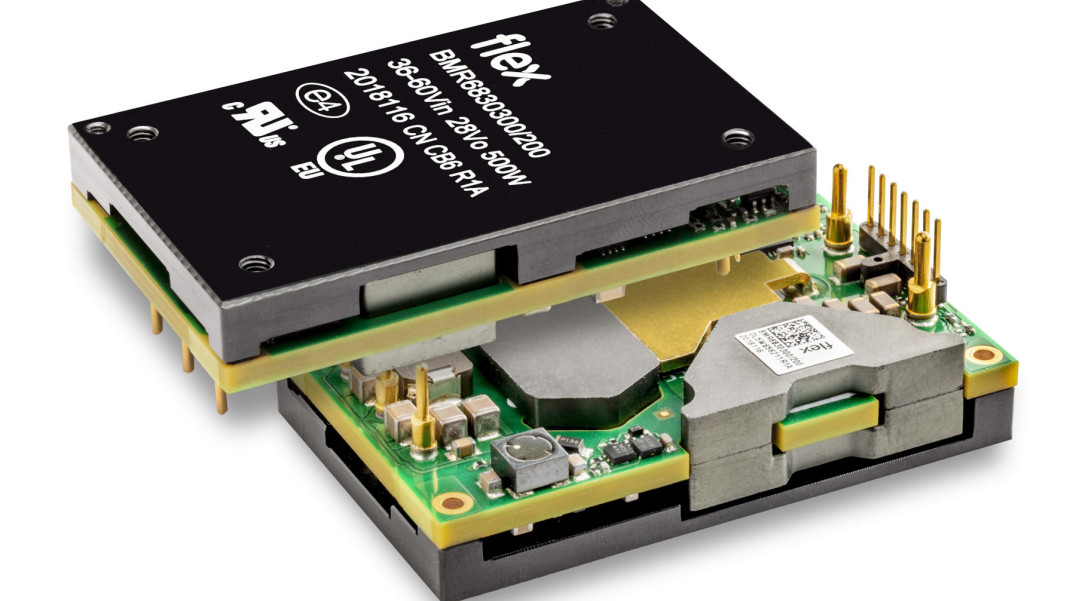 500-watowy konwerter DC-DC formatu quarter brick do zasilania wzmacniaczy w.cz.