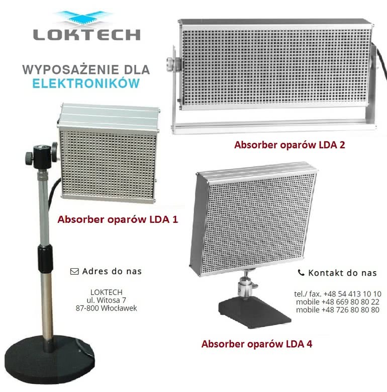 Absorbery oparów lutowniczych w atrakcyjnych cenach.