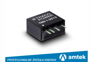 Traco Power - przetwornice 1-watowe DC/DC, serii TRN 1
