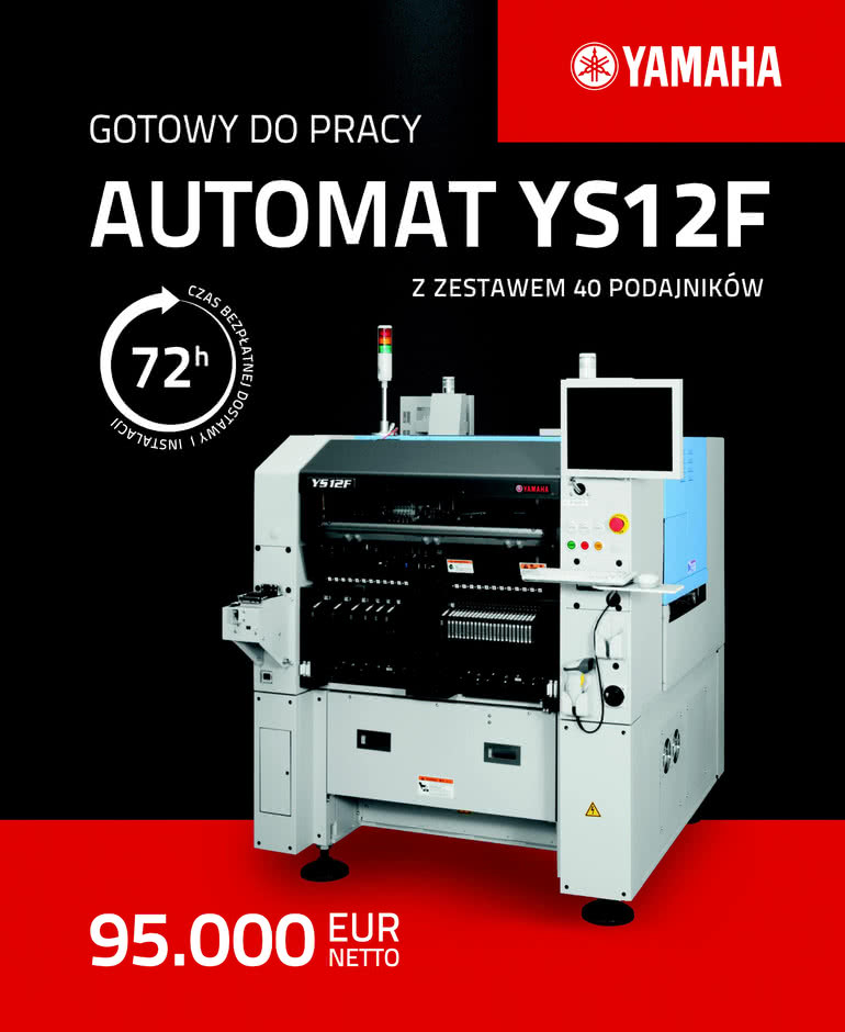 Automat YAMAHA YS12F z zestawem 40 podajników w cenie 95000 EUR netto 