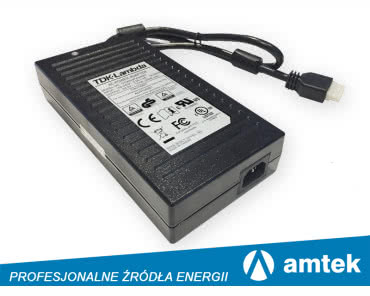 DTM300 – zewnętrzny zasilacz do zastosowań medycznych o mocy 300W