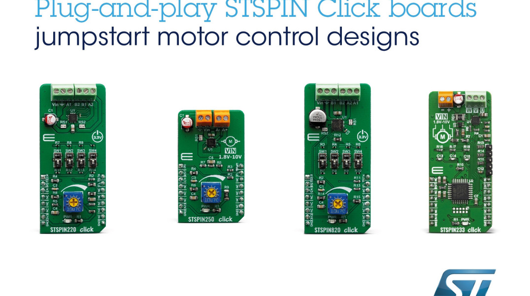 Nowe moduły napędowe Click STSPIN w ofercie firmy MikroElektronika