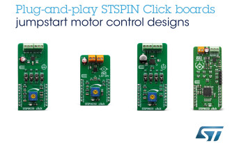 Nowe moduły napędowe Click STSPIN w ofercie firmy MikroElektronika