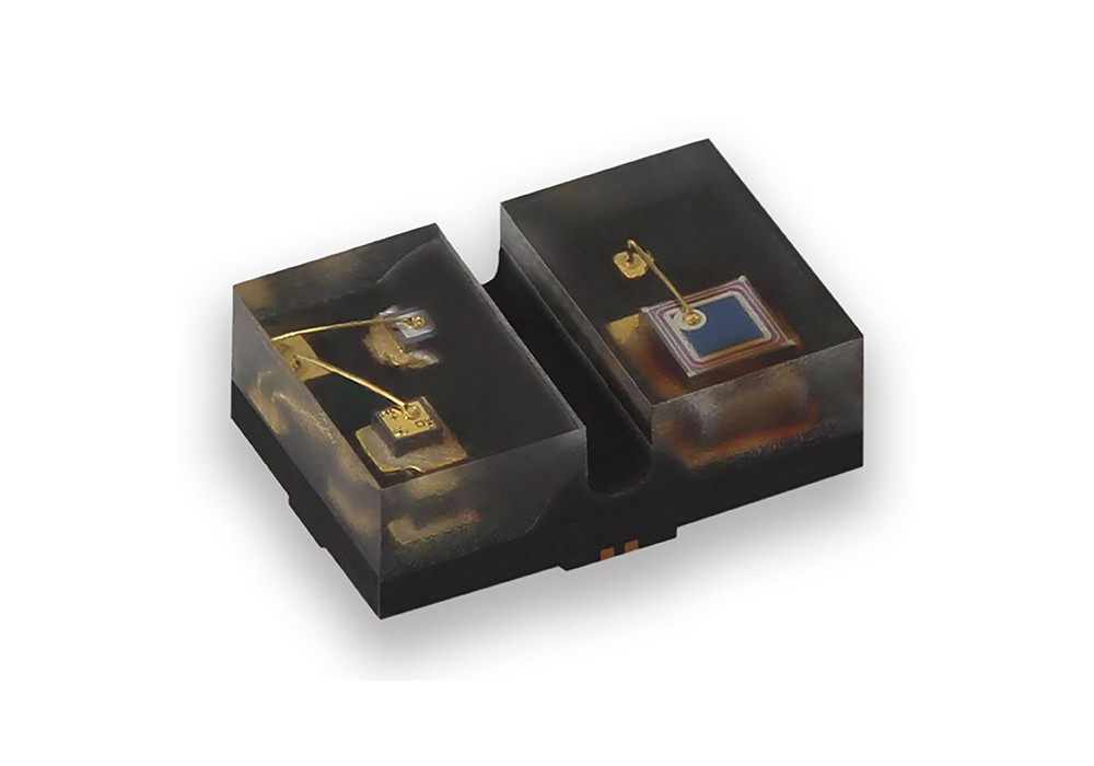 Odblaskowy czujnik optyczny VCSEL w obudowie o wymiarach 1,85 x 1,2 x 0,6 mm