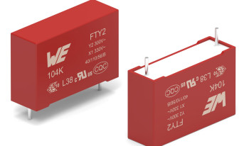 Kondensatory przeciwzakłóceniowe Y2/X1 o pojemności 1,0...470 nF i napięciu znamionowym do 330 V