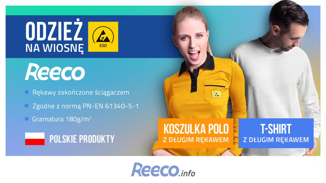 Odzież ESD na wiosnę