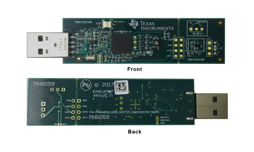 Moduł ewaluacyjny do analogowego czujnika temperatury TMP235