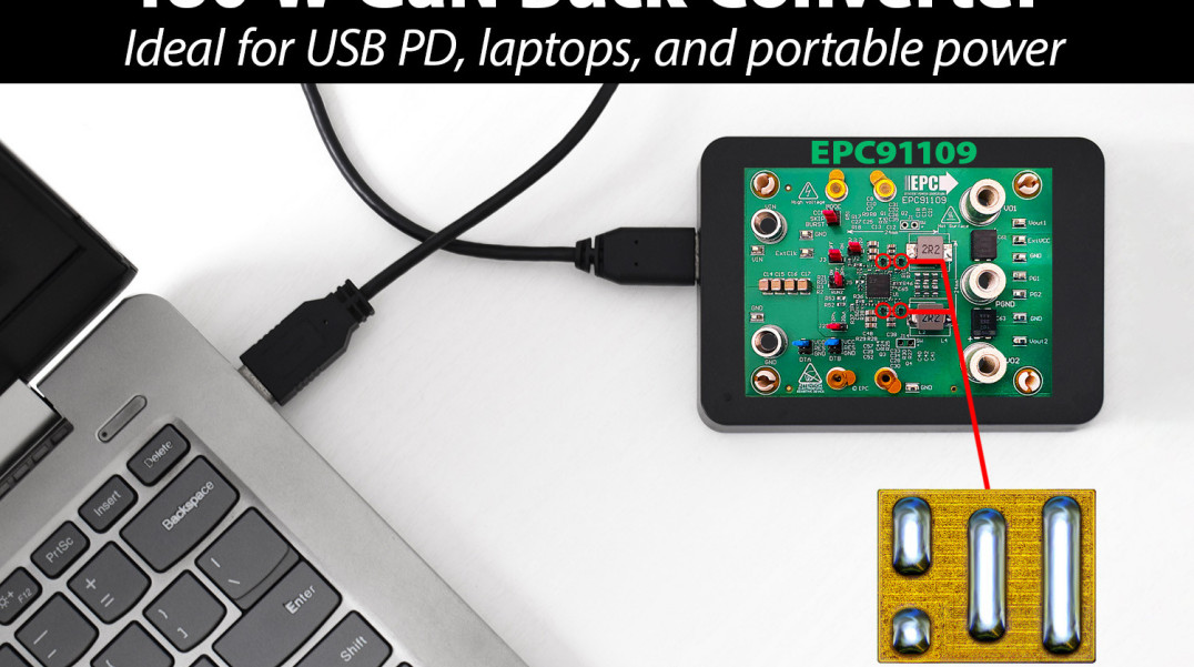 Płytka ewaluacyjna 180-watowego konwertera buck do aplikacji USB PD 3.1