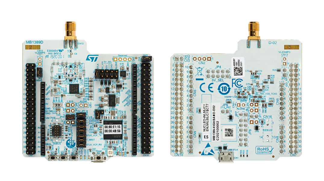 Płytki ewaluacyjne Nucleo-64 z mikrokontrolerem STM32WL z wbudowanym transceiverem LoRa