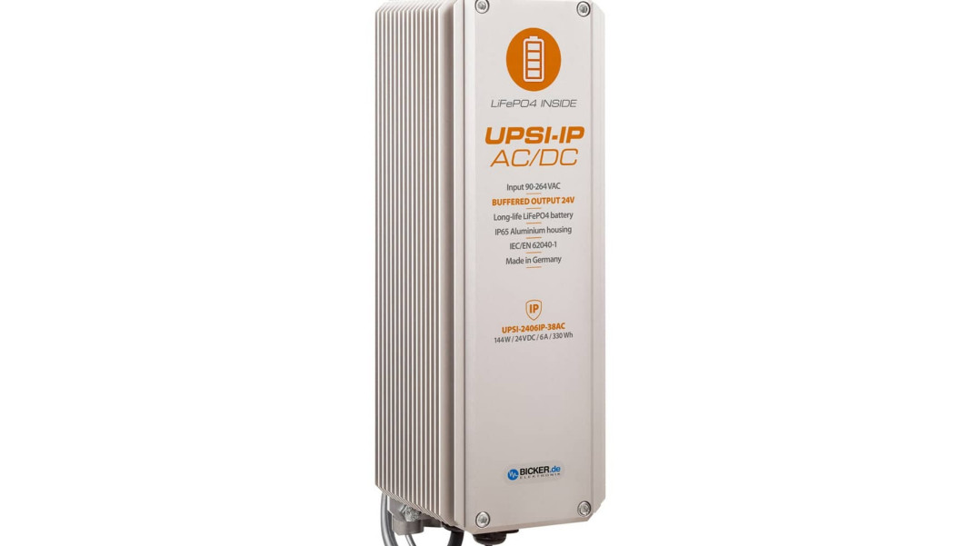144-watowy zasilacz UPS z wyjściem 24 VDC do montażu na ścianach i słupach