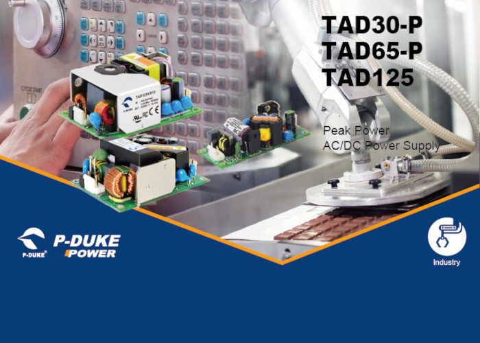 Seria zasilaczy sieciowych 30..125 W o dużej mocy szczytowej