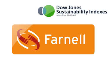 W uznaniu zaangażowania firmy na rzecz ochrony środowiska, Farnell zostaje włączony do European Dow Jones Sustainability Index 