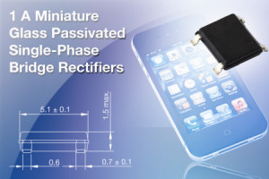 Miniaturowe prostowniki mostkowe 1 A o dopuszczalnym napięciu wstecznym 1000 V