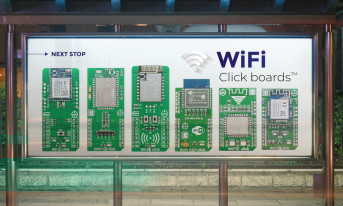 Moduł komunikacyjny Click Wi-Fi/Bluetooth oparty na układzie Microchip ATWINC3400-MR210CA