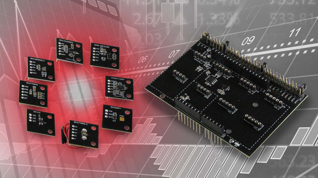 Płytka rozszerzeń z 8 typami czujników dla platform Arduino i mbed