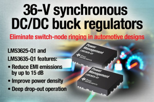 Przetwornice DC-DC buck 2,5/3,5 A zoptymalizowane do zastosowań w elektronice samochodowej