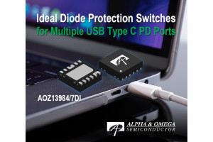 Przełączniki zabezpieczające do portów USB-C o charakterystyce diody idealnej