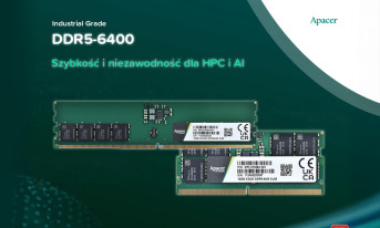DDR5-6400 CUDIMM i CSODIMM firmy Apacer - moduły w pełni bezołowiowe