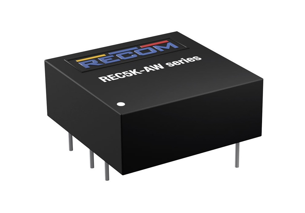 Tani 5-watowy konwerter DC-DC o zakresie napięcia wejściowego 9...36 VDC