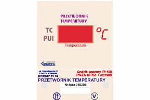 Termometr mikroprocesorowy z przetwornikiem