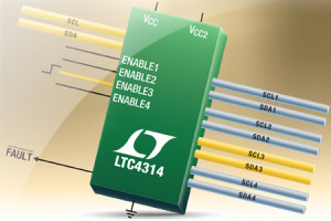 2- i 4-kanałowe multipleksery/przełączniki szyny I2C z buforami pojemnościowymi