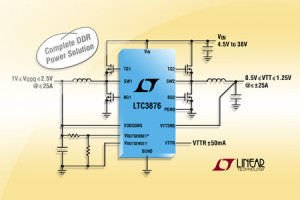 Specjalizowany kontroler DC-DC do układów zasilania pamięci DDR/DDR2/DDR3