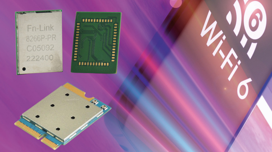 Moduły WiFi 6 o szybkości transmisji do 2976 Mbps
