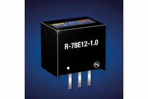 Ekonomiczny regulator impulsowy serii R-78E w wersji z wyjściem 12 VDC