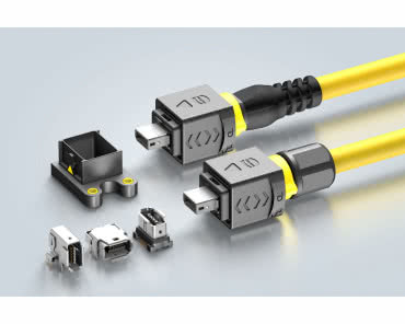 Ethernetowe złącza gigabitowe Mini PushPull ix Industrial do pracy w trudnych warunkach