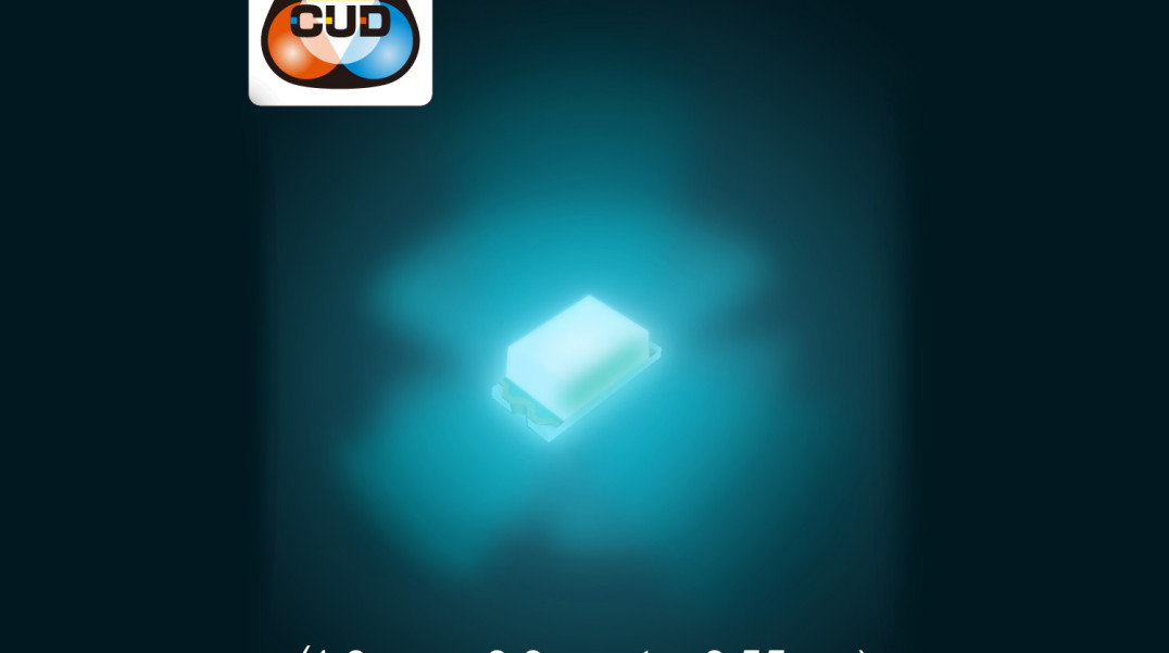 Niebiesko-zielone diody LED rozmiaru 0603 z certyfikacją CUD