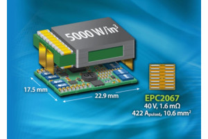 Miniaturowy tranzystor eGaN FET 40 V o rezystancji wewnętrznej 1,3 mΩ i prądzie przewodzenia do 69 A