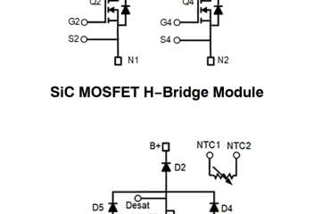Moduły wysokoprądowe z tranzystorami SiC MOSFET do ładowarek pokładowych o mocy do 22 kW 