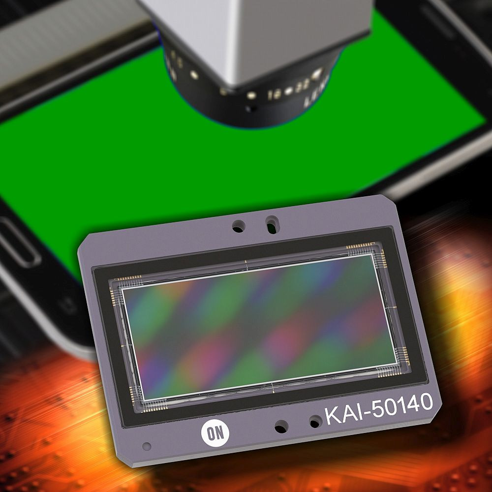 50-megapikselowy czujnik obrazu CCD do inspekcji wyświetlaczy