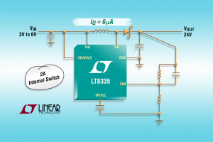 Przetwornica DC-DC Boost/SEPIC/Inverting o prądzie spoczynkowym 6 µA