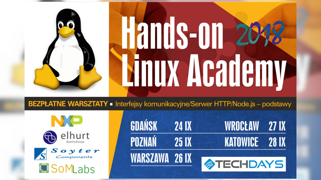 Już we wrześniu warsztaty "Hands-on Linux Academy 2018"