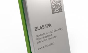 Moduł Bluetooth 5 o mocy wyjściowej do +18 dBm na przemysłowy zakres temperatur