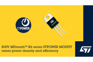 Małostratne superłączowe tranzystory STPOWER MDmesh K6 800 V do układów zasilania
