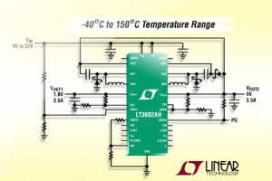 Dwuwyjściowy regulator DC-DC LT3692A w wersji wysokotemperaturowej