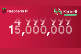 Sprzedaż komputerów Raspberry Pi w firmie Farnell przekroczyła 15 milionów sztuk 