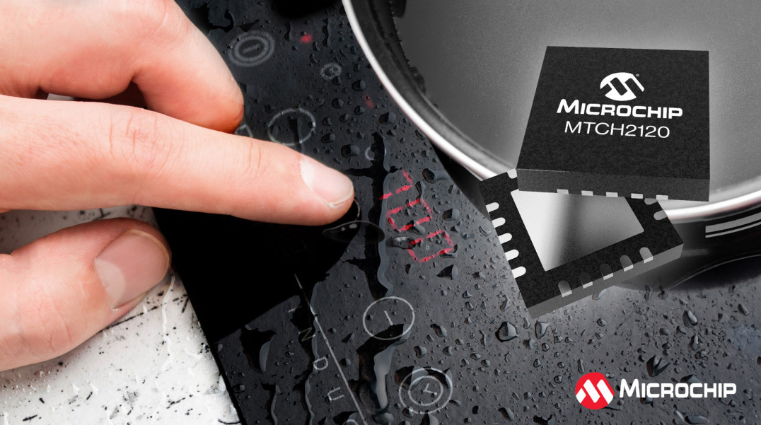 12-kanałowy kontroler do łatwej integracji z przyciskami pojemnościowymi