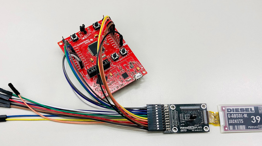 Zestaw rozszerzający z płytką ewaluacyjną do współpracy z wyświetlaczami e-paper iTC