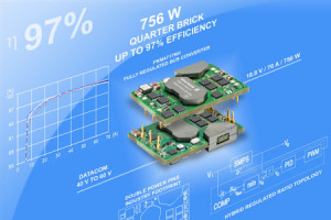 Przetwornica DC-DC 750 W do systemów transmisji danych z szyną zasilającą 52/54 V