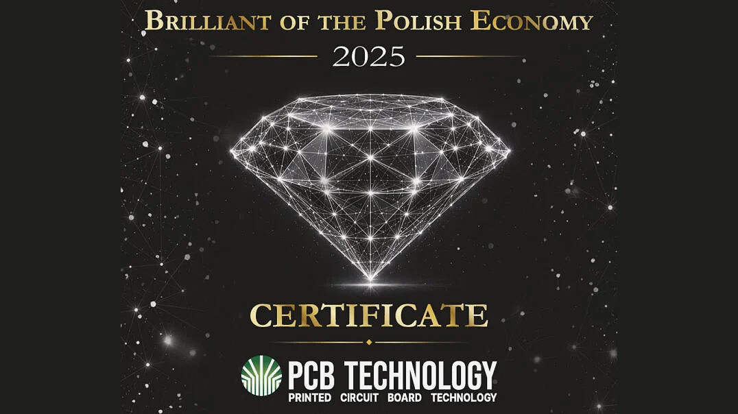 Firma Printed Circuit Board Technology wyróżniona tytułem "Brylant Polskiej Gospodarki 2025"