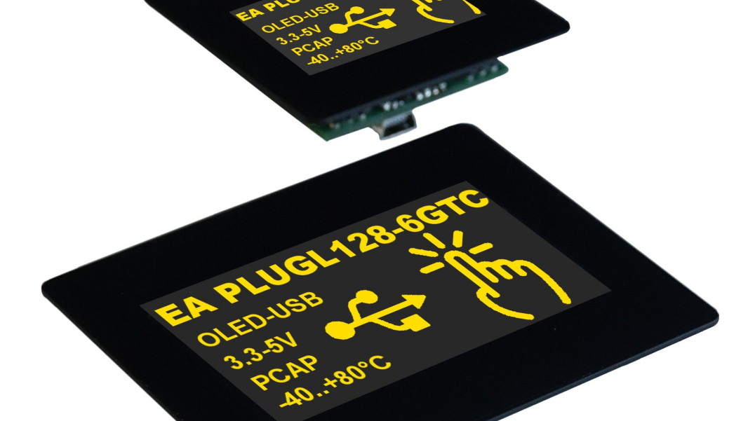 Wyświetlacz OLED 2,9" z ekranem dotykowym i portem USB