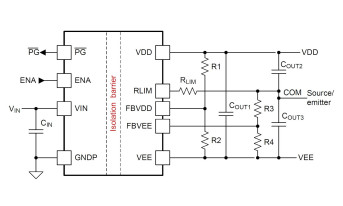1,5-watowy konwerter DC-DC z barierą izolacyjną do >3 kV rms