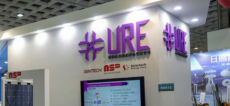 Firma URE stała się największym na Tajwanie dostawcą modułów PV 