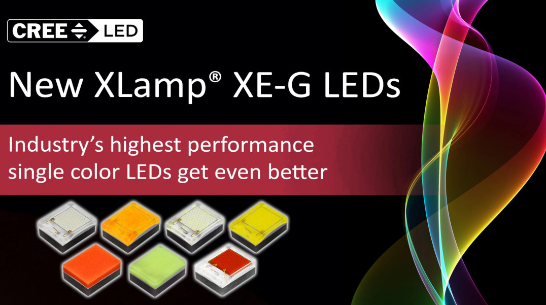 Diody LED XLamp XE-G firmy Cree w wersjach o większej o 20% sprawności energetycznej