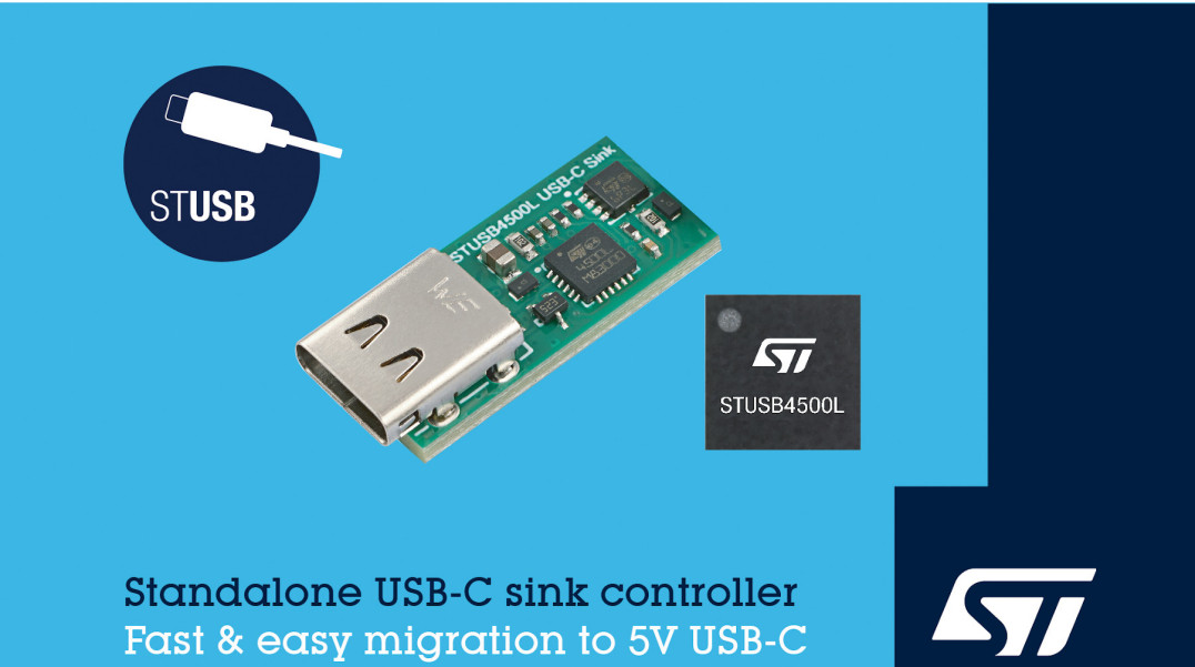 Autonomiczny kontroler ładowania do 5-woltowych urządzeń z gniazdem USB-C