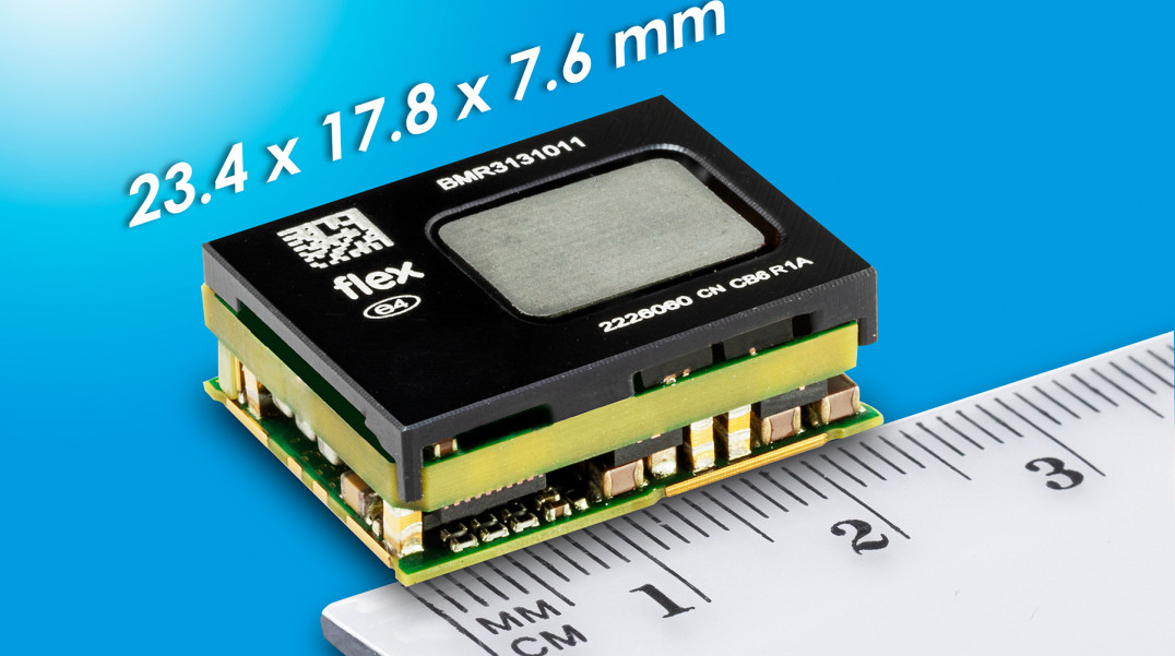 Przetwornica DC-DC o mocy znamionowej 1 kW w obudowie o wymiarach 23,4 x 17,8 x 7,65 mm